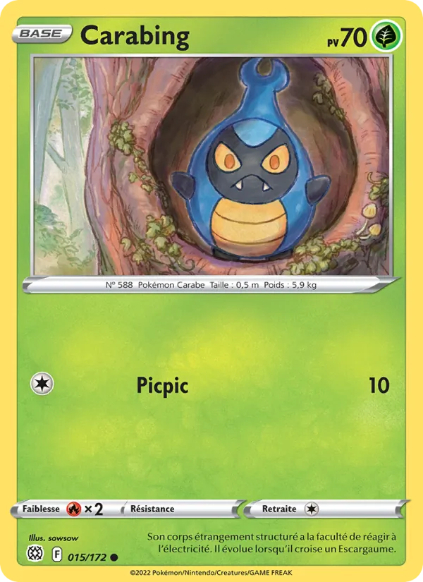 Carte Pokémon Carabing de l'extension Stars Étincelantes