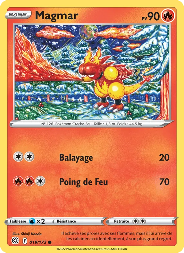 Carte Pokémon Magmar de l'extension Stars Étincelantes