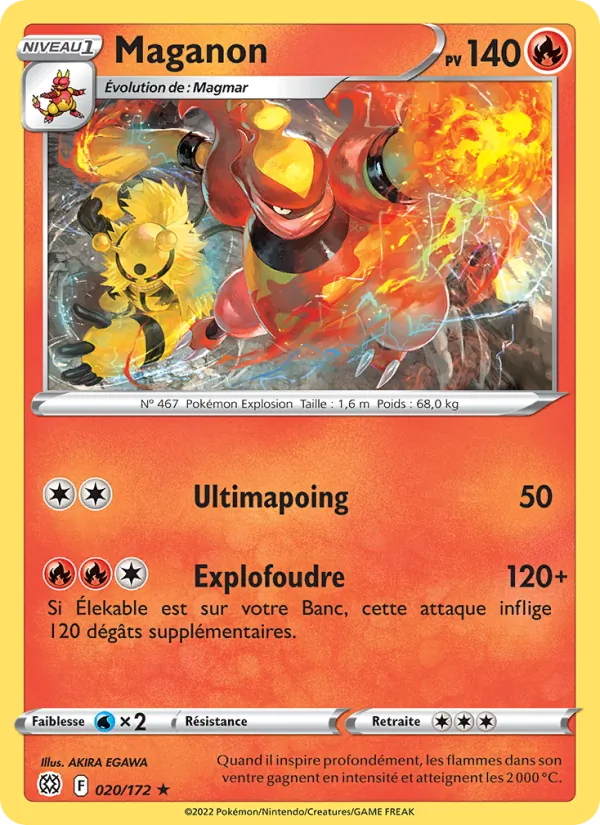 Carte Pokémon Maganon de l'extension Stars Étincelantes