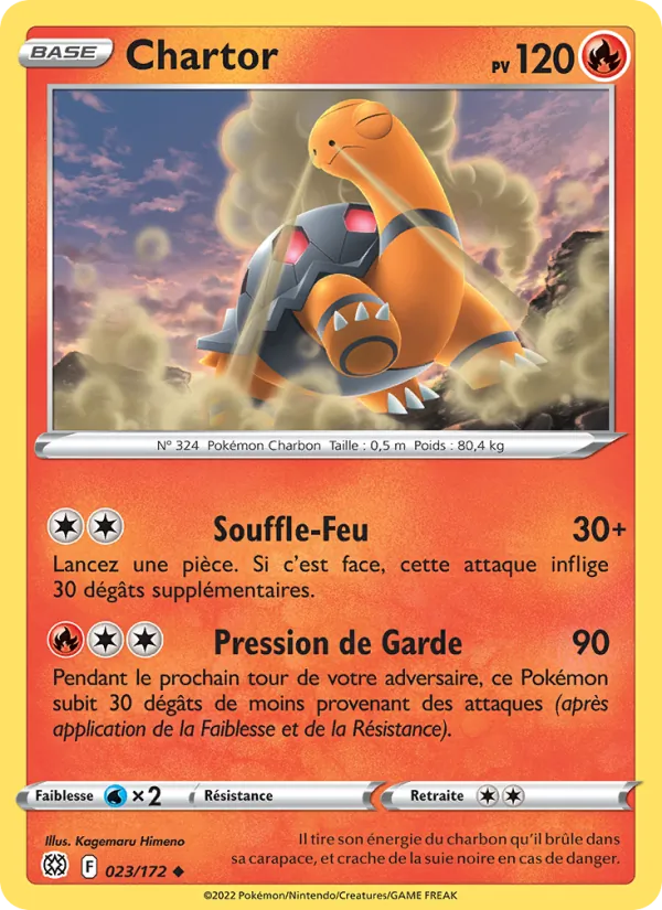 Carte Pokémon Chartor de l'extension Stars Étincelantes