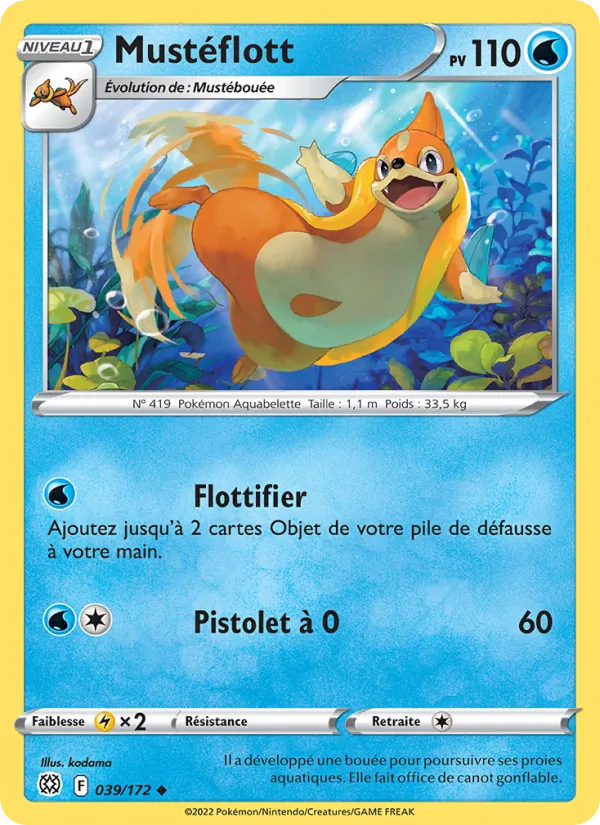 Carte Pokémon Mustéflott de l'extension Stars Étincelantes