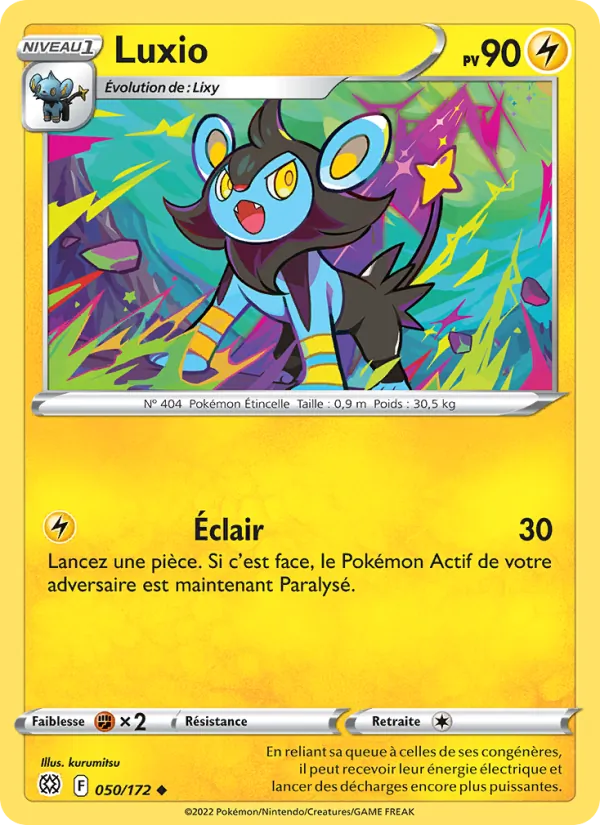 Carte Pokémon Luxio de l'extension Stars Étincelantes