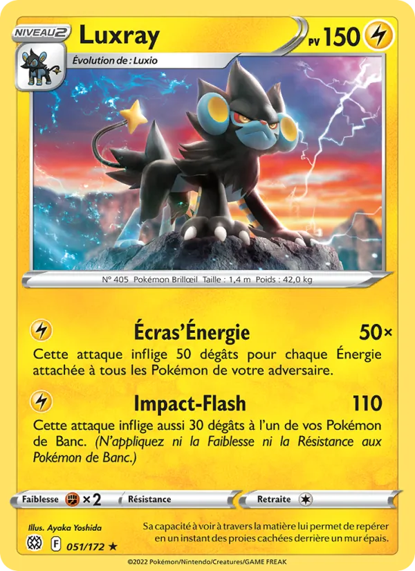 Carte Pokémon Luxray de l'extension Stars Étincelantes