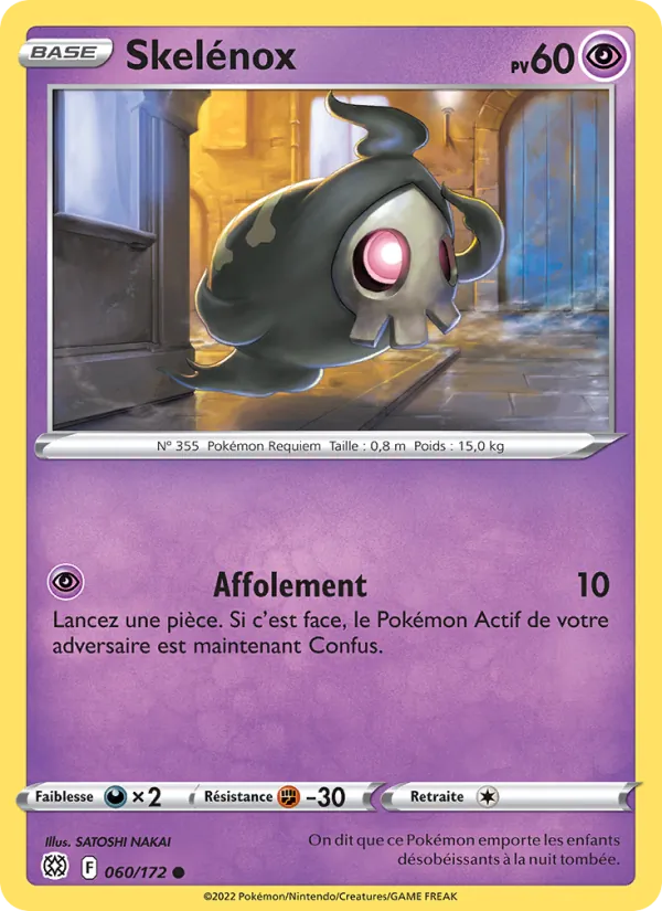 Carte Pokémon Skelénox de l'extension Stars Étincelantes