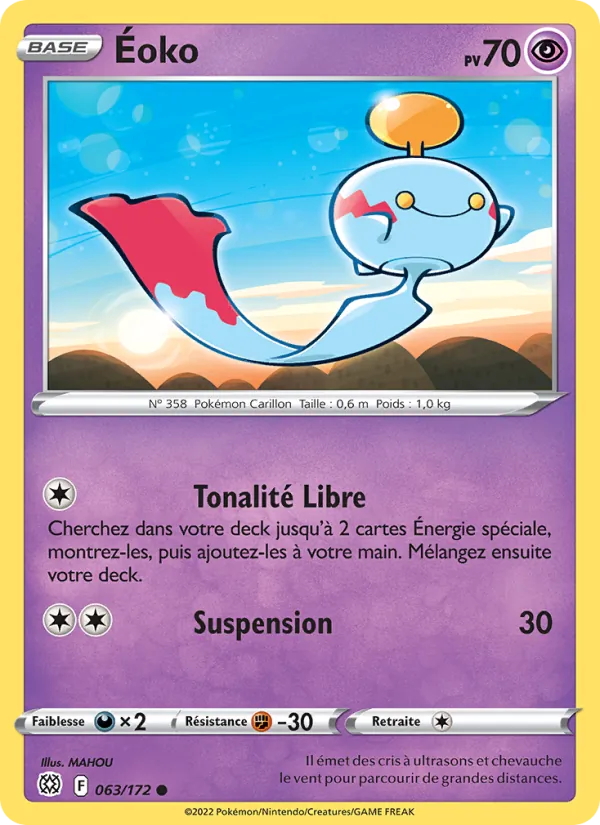 Carte Pokémon Éoko de l'extension Stars Étincelantes