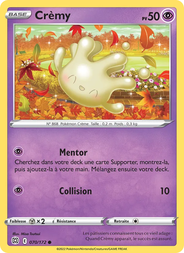 Carte Pokémon Crèmy de l'extension Stars Étincelantes