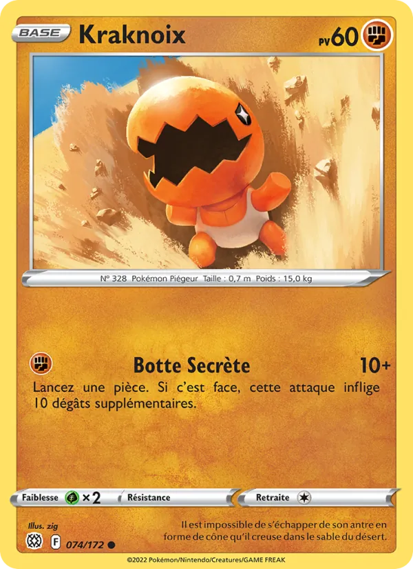 Carte Pokémon Kraknoix de l'extension Stars Étincelantes