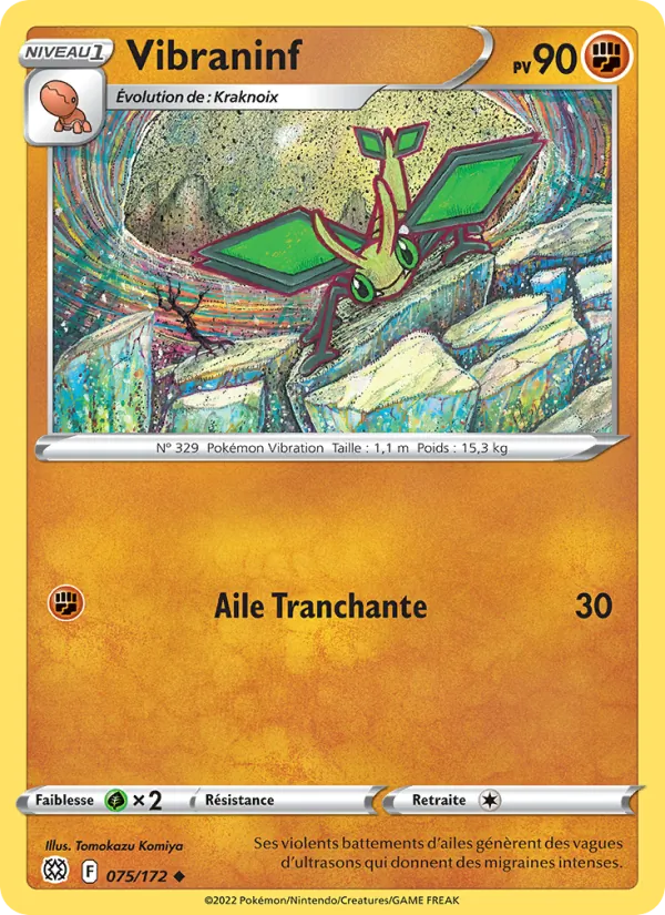 Carte Pokémon Vibraninf de l'extension Stars Étincelantes