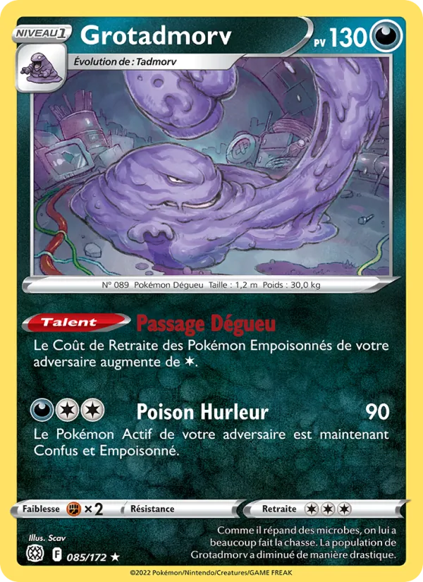 Carte Pokémon Grotadmorv de l'extension Stars Étincelantes