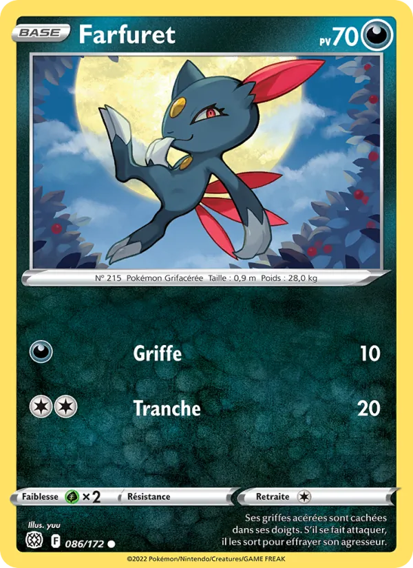 Carte Pokémon Farfuret de l'extension Stars Étincelantes