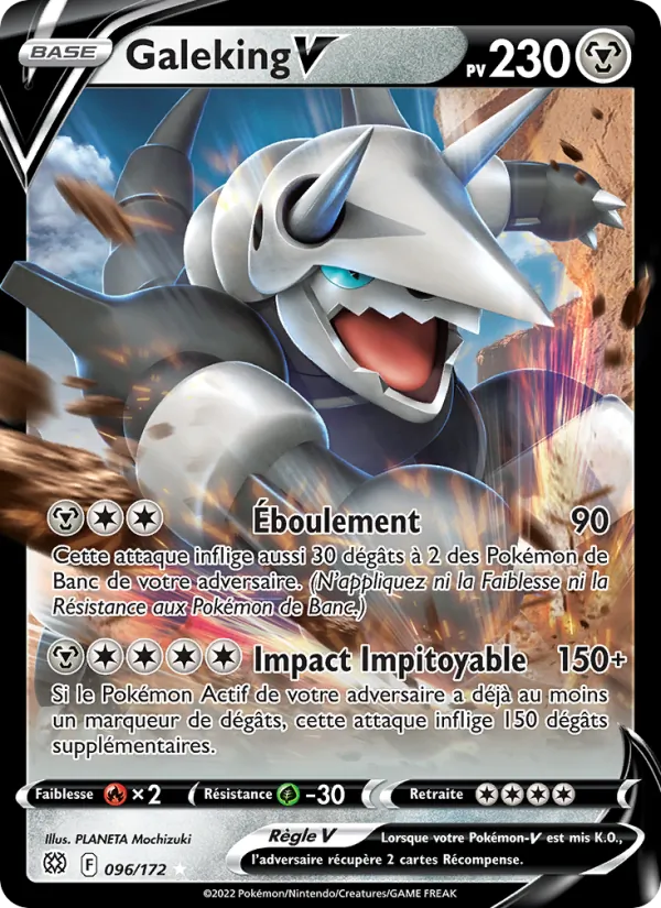 Carte Pokémon Galeking V de l'extension Stars Étincelantes