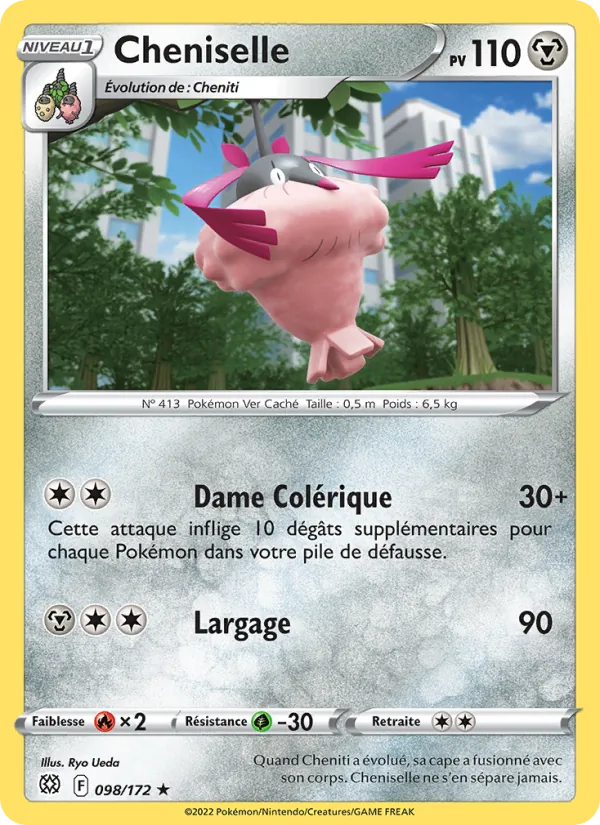 Carte Pokémon Cheniselle de l'extension Stars Étincelantes