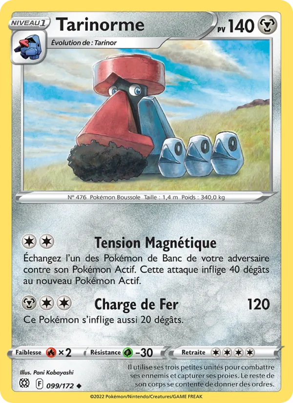 Carte Pokémon Tarinorme de l'extension Stars Étincelantes