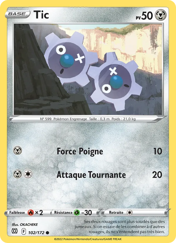 Carte Pokémon Tic de l'extension Stars Étincelantes
