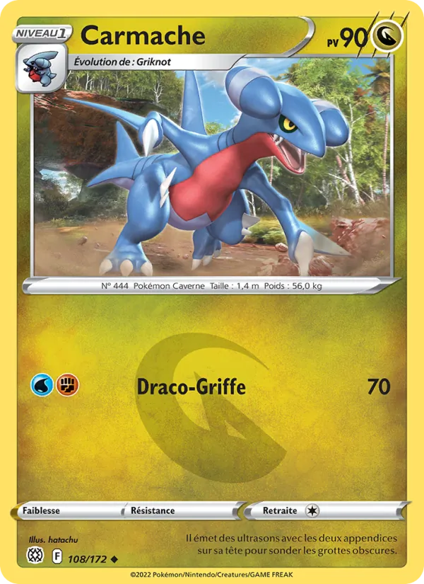 Carte Pokémon Carmache de l'extension Stars Étincelantes