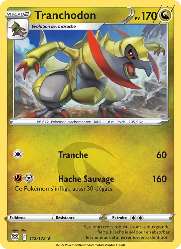 Carte Pokémon Tranchodon de l'extension Stars Étincelantes