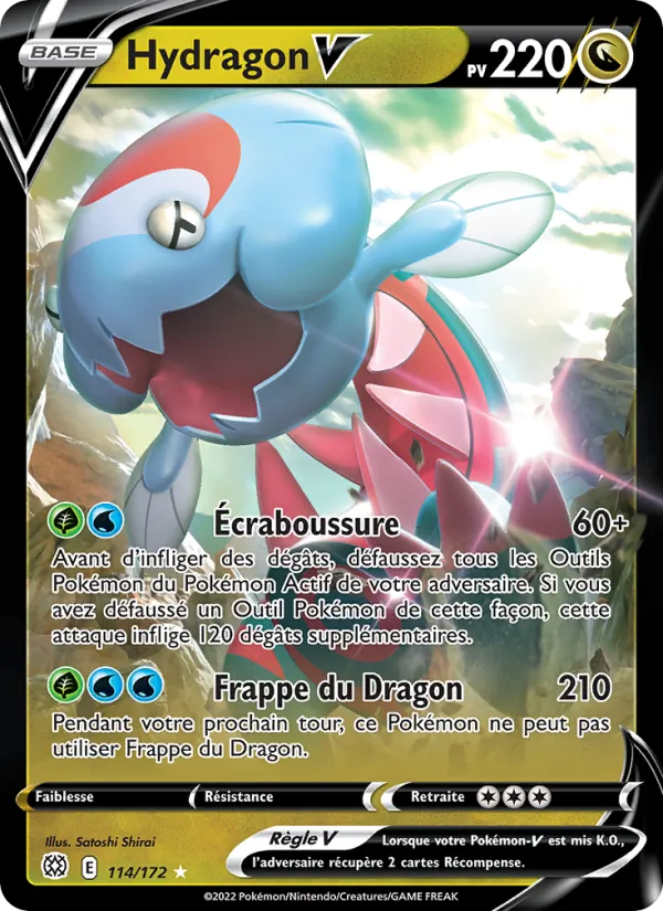 Carte Pokémon Hydragon V de l'extension Stars Étincelantes