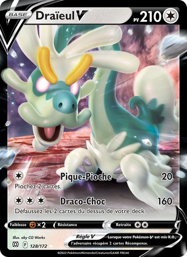 Carte Pokémon Draïeul V de l'extension Stars Étincelantes