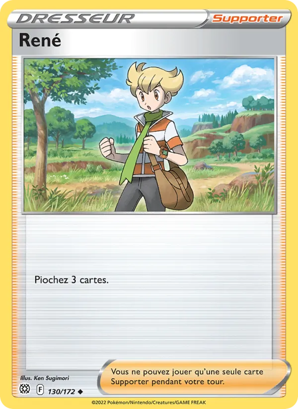 Carte Pokémon René de l'extension Stars Étincelantes