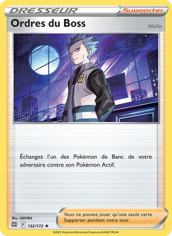 Carte Pokémon Ordres du Boss de l'extension Stars Étincelantes