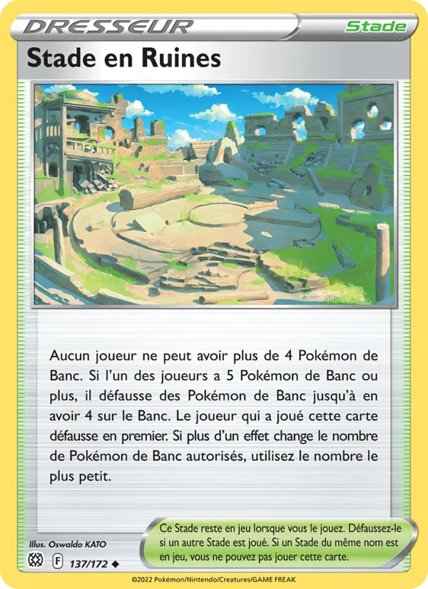 Carte Pokémon Stade en Ruines de l'extension Stars Étincelantes
