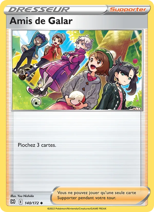 Carte Pokémon Amis de Galar de l'extension Stars Étincelantes