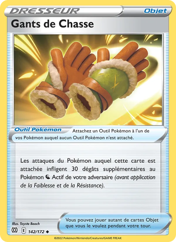 Carte Pokémon Gants de Chasse de l'extension Stars Étincelantes