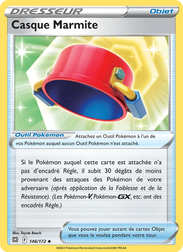 Carte Pokémon Casque Marmite de l'extension Stars Étincelantes