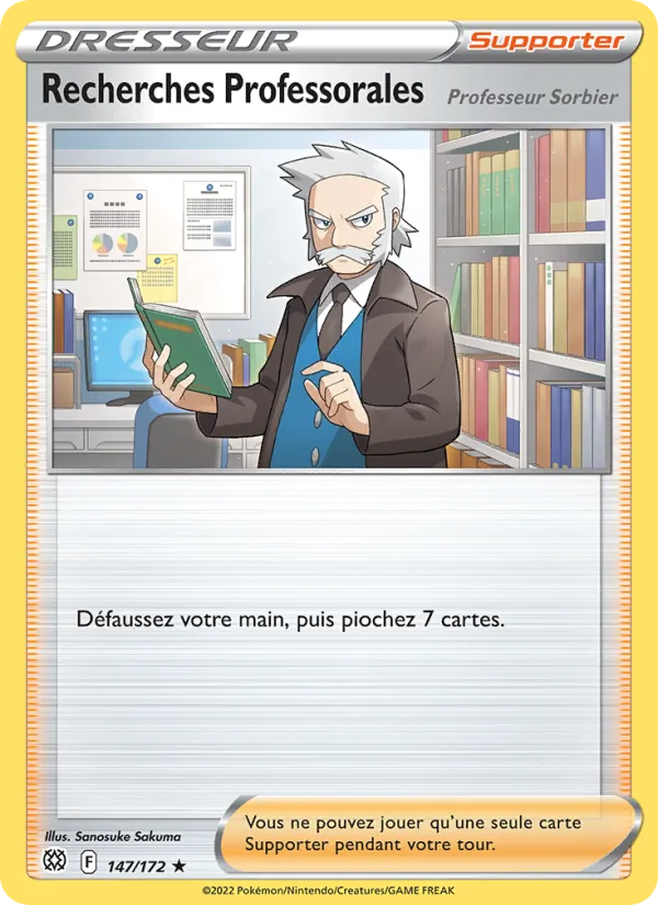 Carte Pokémon Recherches Professorales de l'extension Stars Étincelantes