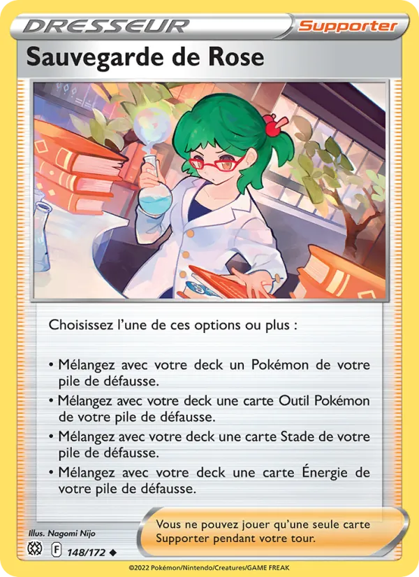 Carte Pokémon Sauvegarde de Rose de l'extension Stars Étincelantes