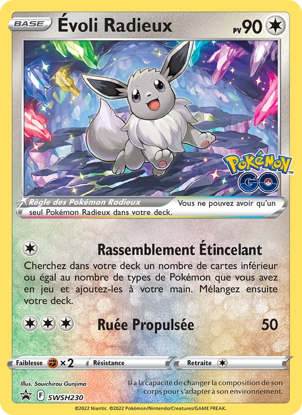 Carte Pokémon Évoli Radieux de l'extension Promo SWSH