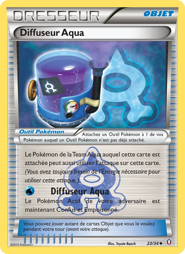 Carte Pokémon Diffuseur Aqua de l'extension Double Danger