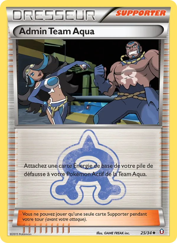 Carte Pokémon Admin Team Aqua de l'extension Double Danger