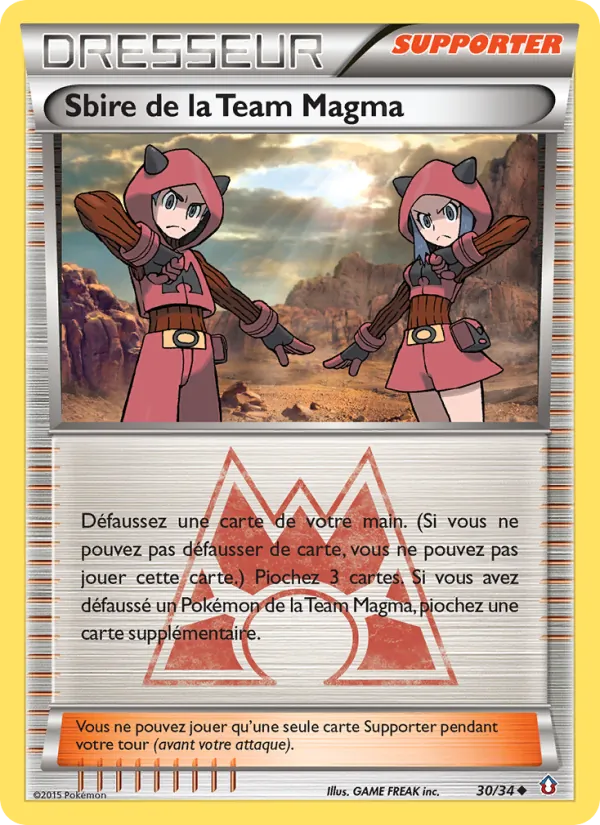 Carte Pokémon Sbire de la Team Magma de l'extension Double Danger