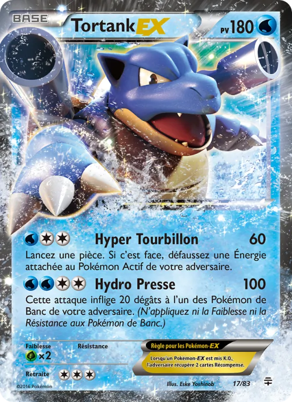 Carte Pokémon Tortank-EX de l'extension Générations