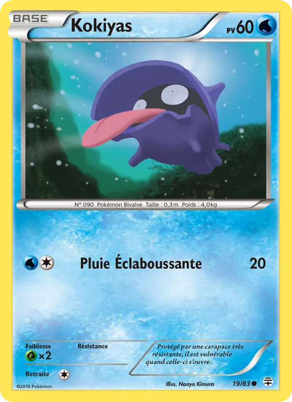Carte Pokémon Kokiyas de l'extension Générations