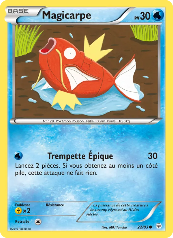 Carte Pokémon Magicarpe de l'extension Générations