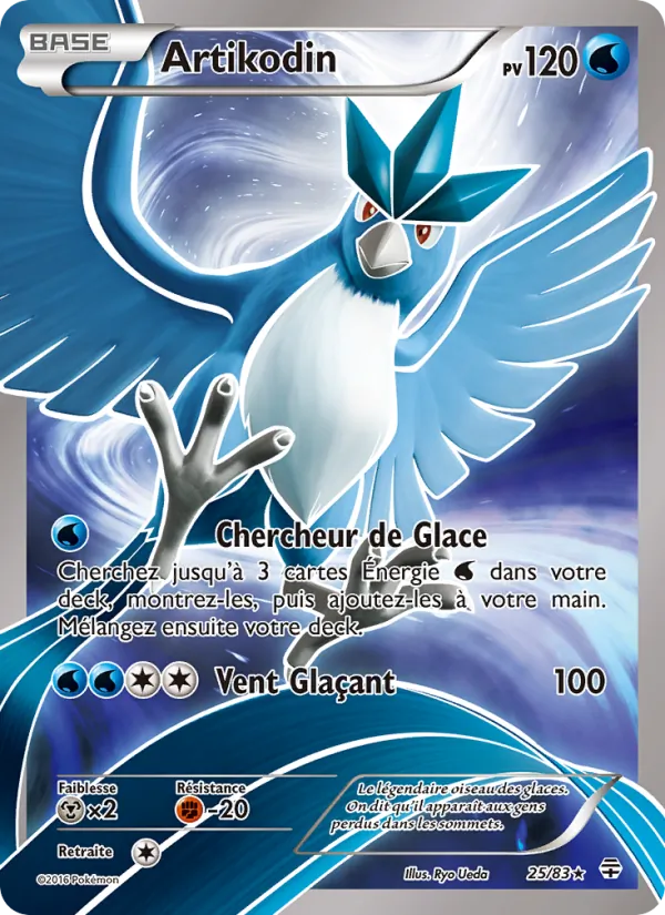 Carte Pokémon Artikodin de l'extension Générations