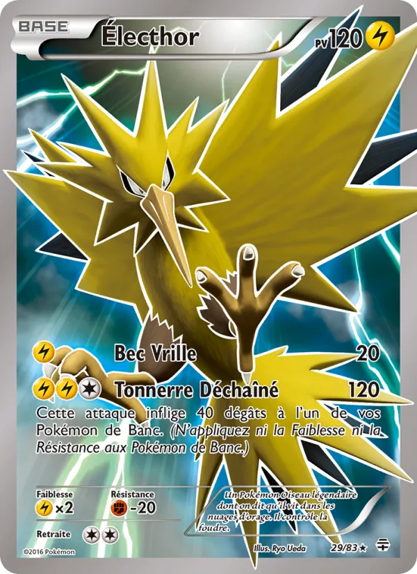 Carte Pokémon Électhor de l'extension Générations
