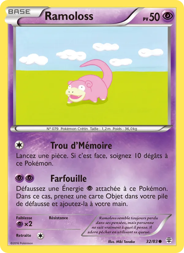 Carte Pokémon Ramoloss de l'extension Générations