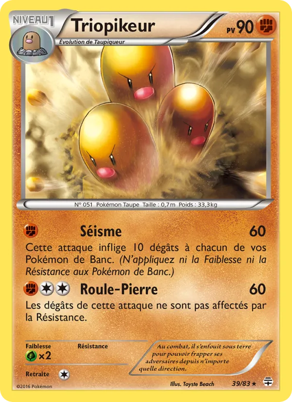 Carte Pokémon Triopikeur de l'extension Générations