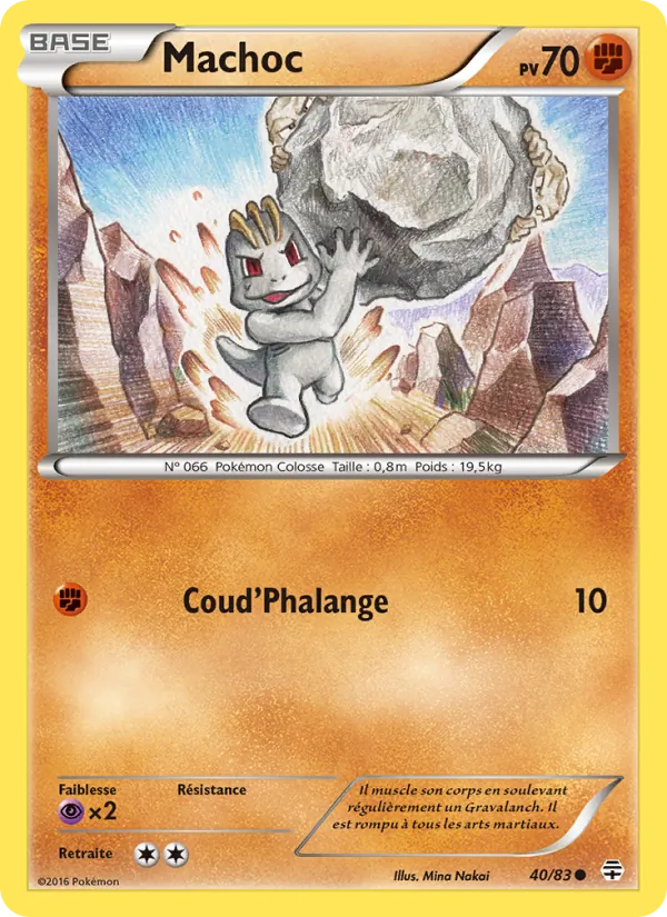 Carte Pokémon Machoc de l'extension Générations