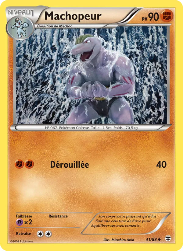 Carte Pokémon Machopeur de l'extension Générations