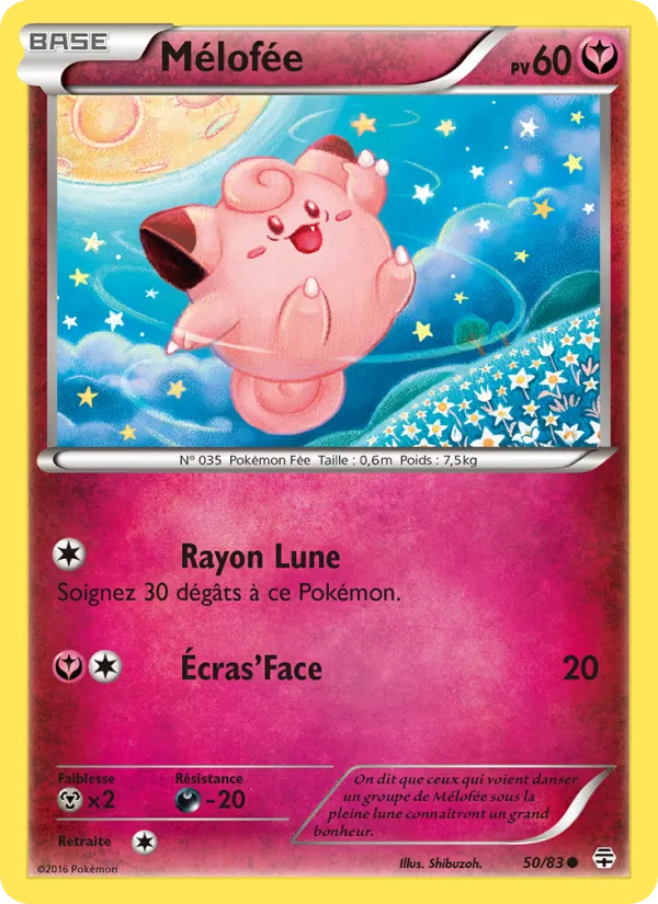 Carte Pokémon Mélofée de l'extension Générations