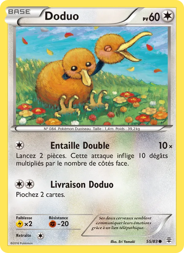 Carte Pokémon Doduo de l'extension Générations
