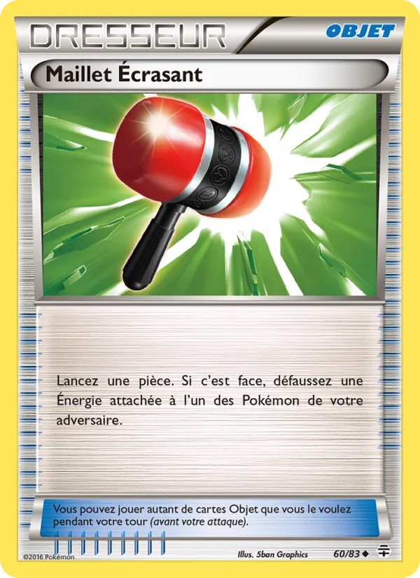 Carte Pokémon Maillet Écrasant de l'extension Générations