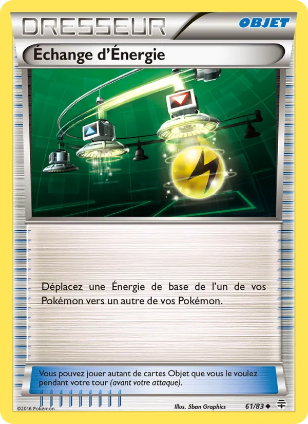 Carte Pokémon Échange d'Énergie de l'extension Générations