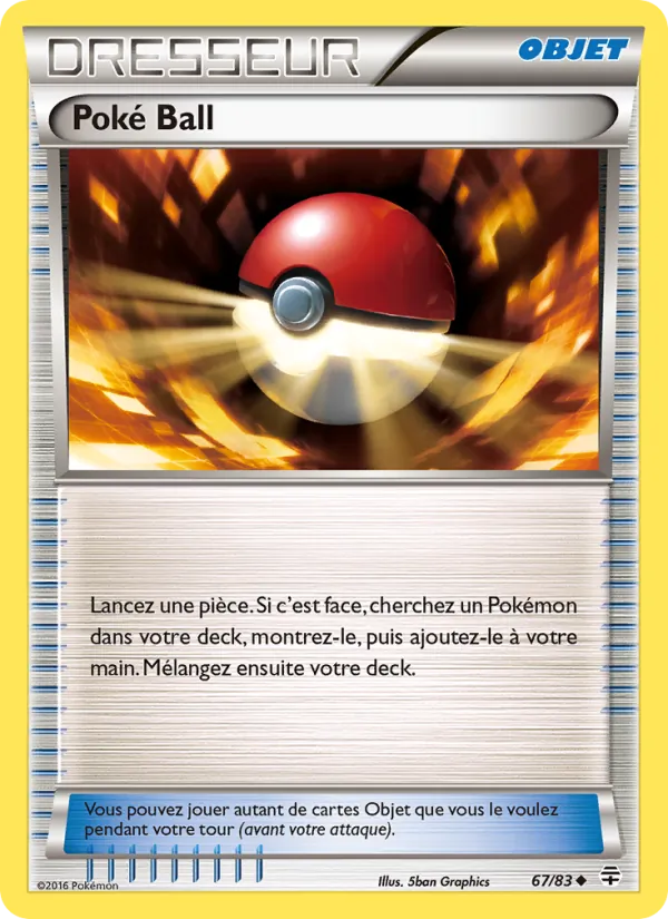 Carte Pokémon Poké Ball de l'extension Générations