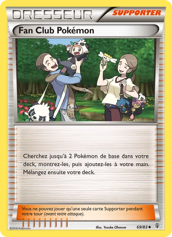 Carte Pokémon Fan Club Pokémon de l'extension Générations
