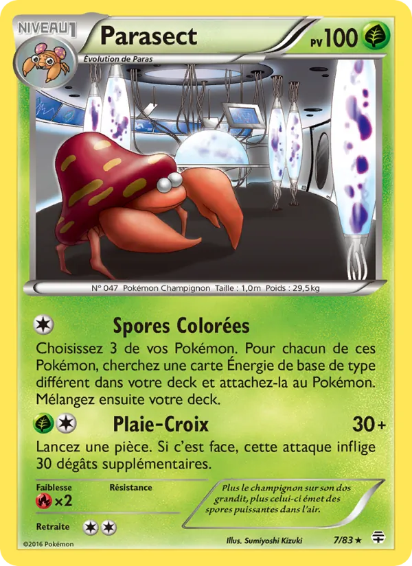 Carte Pokémon Parasect de l'extension Générations